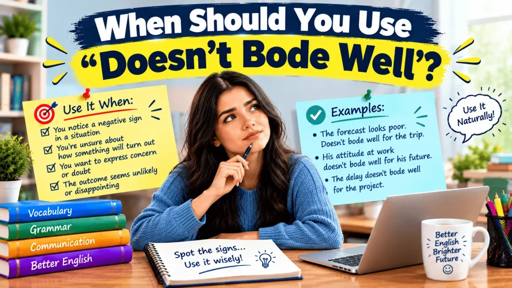when-should-you-use-doesnt-bode-well