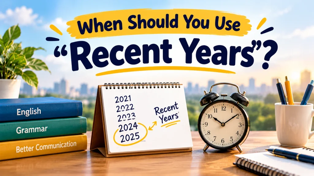 when-should-you-use-recent-years